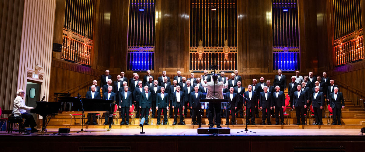 Dunvant Male Choir Patrons Concert On Stage